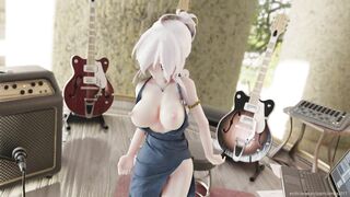 Mmd R18 Haku Hot Band Singer Seduce her Fans with very Naughty