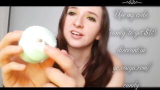 Candy Camille Jizzes too much again trying a new Sex Dildo