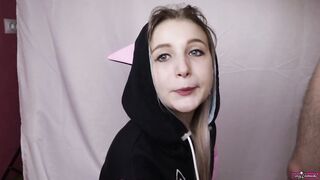 19 Year Old Sister Learns To Offer Her Brother Sloppy, Kinky Oral Sex,