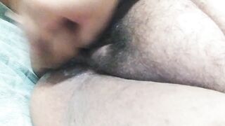 Chubby Hispanic makes herself Cum with Toy