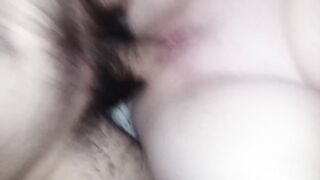 Daddy Fuckin this Tight little Cunt with a Jizzed on my Cunt.