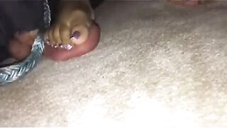 Jumping 1 Footed Full Weight on his Balls
