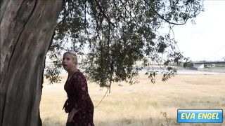 EVA ENGEL: Occupied Bathroom? I Pissing into Outdoors...