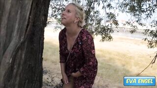 EVA ENGEL: Occupied Bathroom? I Pissing into Outdoors...