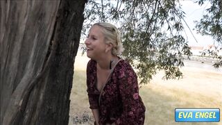 EVA ENGEL: Occupied Bathroom? I Pissing into Outdoors...