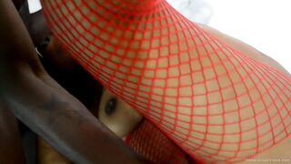 Amateur Black Hoe has her Holes Fuck by Multiple Guys