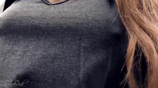 Boobwalk, Gray Shirt, Leather Jacket
