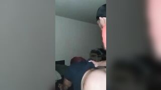 Squirting Mixed BBW cougar Manhandled by big black dick