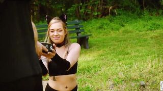 Submissive blond hot Rory Knox gets an anal fingers with