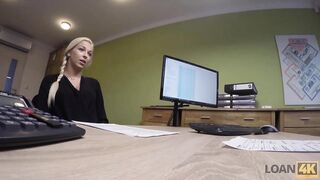 LOAN4K. Needing a loan makes the businesswoman hook up with