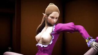 Futa - Princess Zelda gets creampied by Puppet Princess Zelda