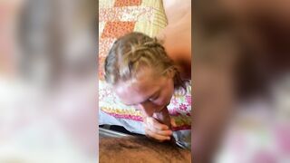 pov Beautiful Deep Throat Blow Job