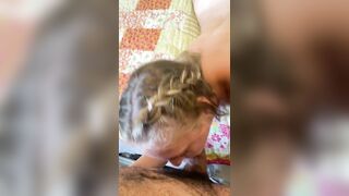 pov Beautiful Deep Throat Blow Job