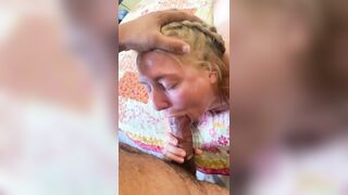 pov Beautiful Deep Throat Blow Job