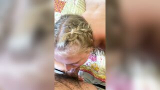 pov Beautiful Deep Throat Blow Job