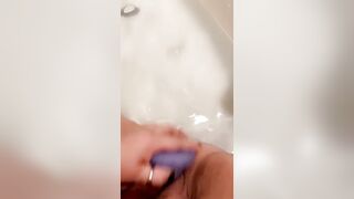 Blowing and Rides my Bad Dragon into the Bath Tub