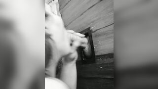 Stranger at a Glory Hole Jizzes Rough from goddess Ex-Wife's Mouth