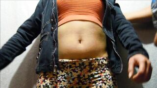 Bound Belly of my teenagers Year older Gf I Masturbate her Spanking
