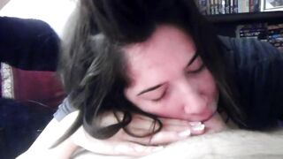 Pretty Blow Job and Titty Plowed with Facial