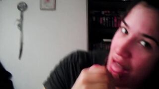 Pretty Blow Job and Titty Plowed with Facial