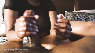 Hot Lady give me an Oily Hand Job