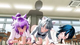 3D ANIME Group Sex inside the Classroom