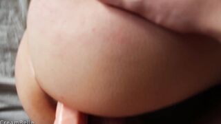 Tit and Booty Spanking. Red Booty. double penetration. Cum
