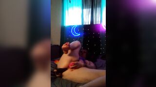 double penetration Queen Fucks both Tight Incredible Soak Bunni Holes, with 2 Fat