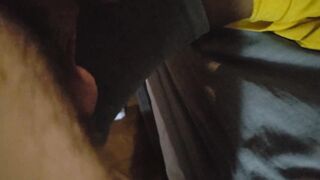 He came on my Socks while I Played on the Phone