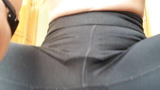 View through Pants and Long Fake Breasts