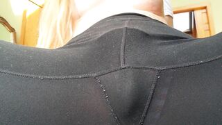 View through Pants and Long Fake Breasts