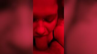 Red Oral Sex give Blow Job while Bound to a Chair!
