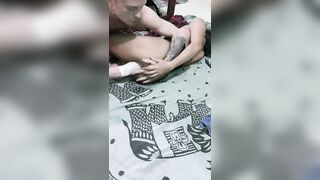 Trying to Fist my Small Step Sister's Tight Cunt with my Penis