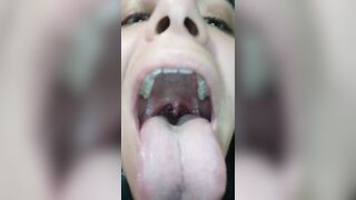 Tongue and Throat as I Laugh and make Noises to make Uvula