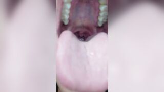 Tongue and Throat as I Laugh and make Noises to make Uvula