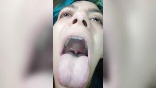 Tongue and Throat as I Laugh and make Noises to make Uvula