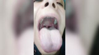 Tongue and Throat as I Laugh and make Noises to make Uvula