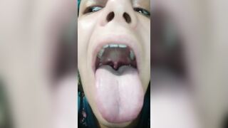 Tongue and Throat as I Laugh and make Noises to make Uvula