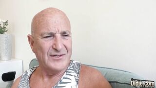 Eighteen dating a lusty grandpa and has Bombshell sex with