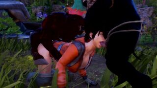 Orc Group Sex with a Lost women 3D