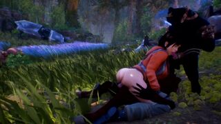 Orc Group Sex with a Lost women 3D