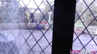 Masturbating british old lady blows