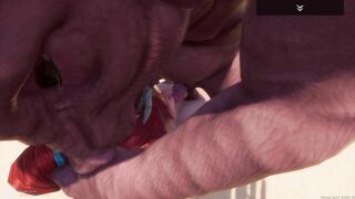 Huge Breasted Red Haired hot Gangbanged by a Pack of Pigmen (Wild Life)