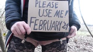 Fuck and Creampied by Strangers at the Highway during Corona Lockdown