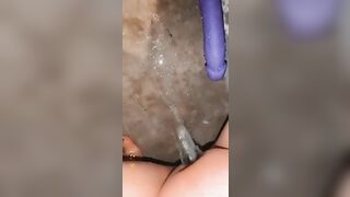 Squirting all over my Vibrator and Floor