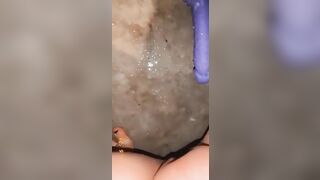 Squirting all over my Vibrator and Floor