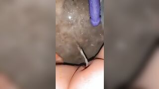 Squirting all over my Vibrator and Floor