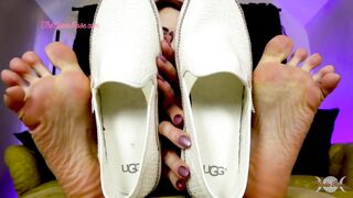 White Sweaty Slip-on Toes Worship Free Preview
