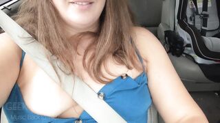 Taking my Dress off inside the Vehicle 1 Button at a Time