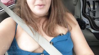 Taking my Dress off inside the Vehicle 1 Button at a Time